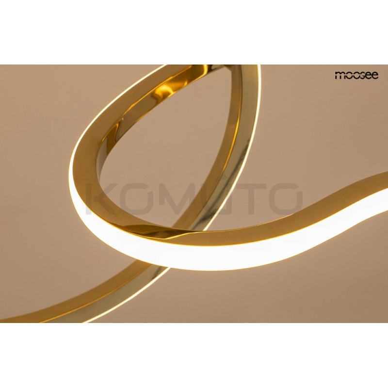 Lampa wisząca glamour JAZZ 3 złota nowoczesna kryształowa