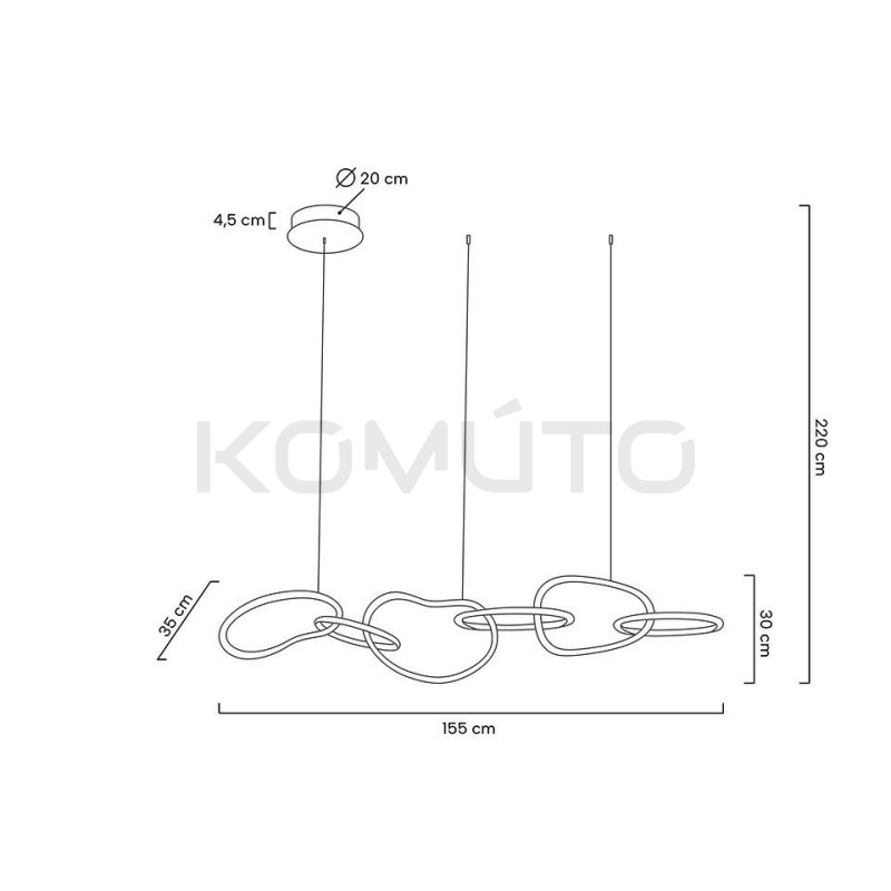 Lampa wisząca glamou JAZZ 6 złota nowoczesna kryształowa Lampa wisząca glamou JAZZ 6 złota nowoczesna kryształowa