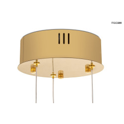 Lampa wisząca glamour potrójna LIBERTY 3B złota kryształowa Lampa wisząca glamour potrójna LIBERTY 3B złota kryształowa