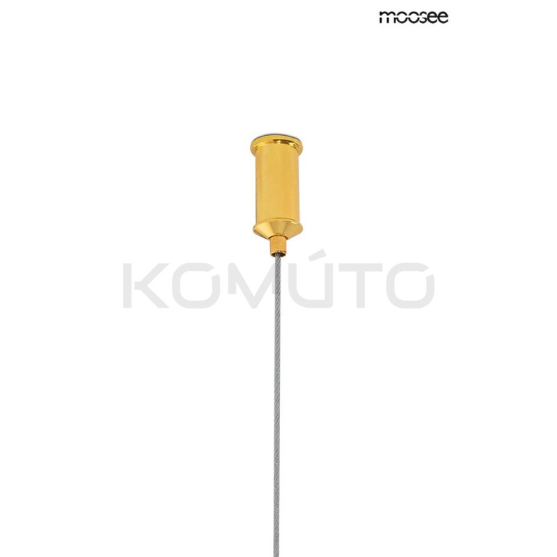 Lampa wisząca glamour potrójna LIBERTY 3B złota kryształowa Lampa wisząca glamour potrójna LIBERTY 3B złota kryształowa