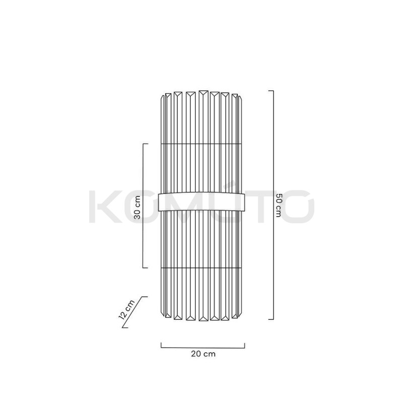 Kinkiet glamour MILAGRO chrom srebrny kryształowy