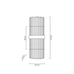 Kinkiet glamour MILAGRO złoty kryształowy