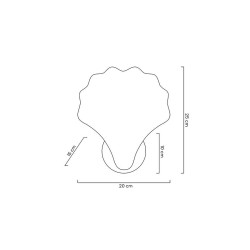 Kinkiet glamour CONCHA Muszla złota Kinkiet glamour CONCHA Muszla złota