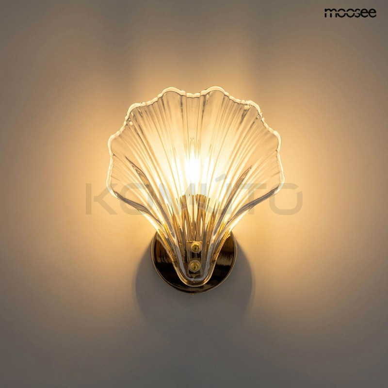 Kinkiet glamour CONCHA Muszla złota Kinkiet glamour CONCHA Muszla złota