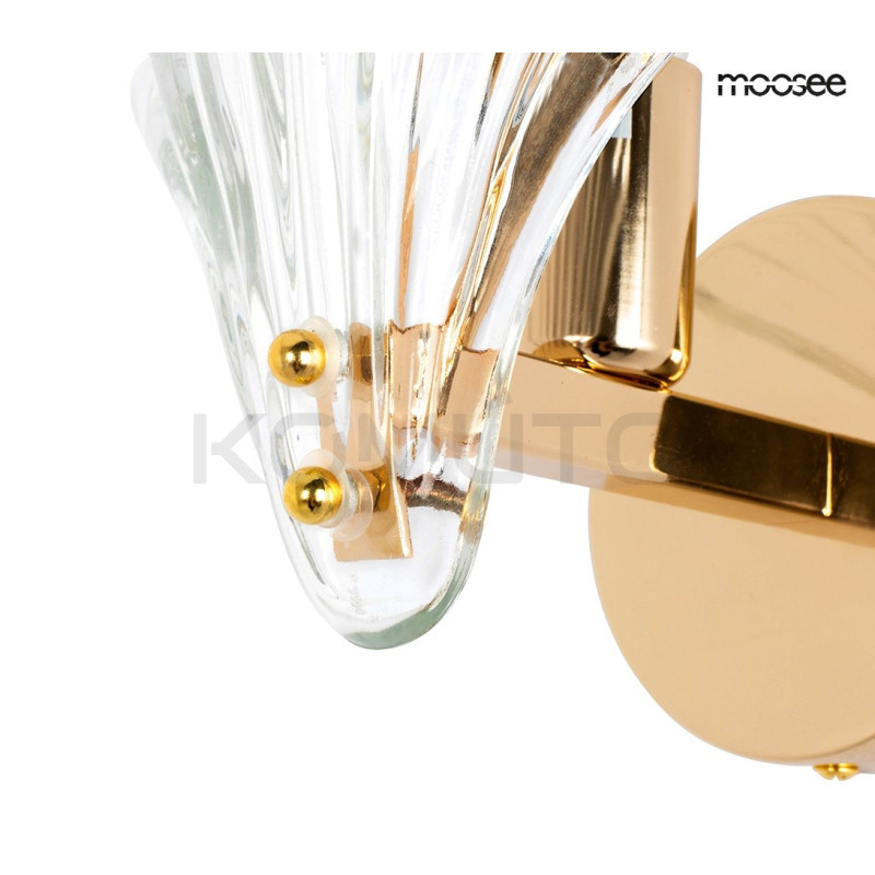 Kinkiet glamour CONCHA Muszla złota Kinkiet glamour CONCHA Muszla złota