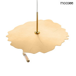 Lampa wisząca glamour LEAFS złota dekoracyjna designerska