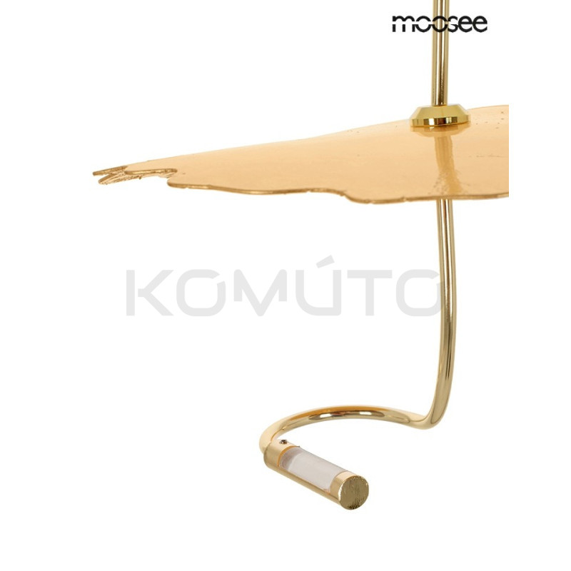 Lampa wisząca glamour LEAFS złota dekoracyjna designerska