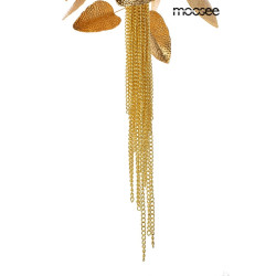 Lampa wisząca glamour PARADISO złota motyw roślinny