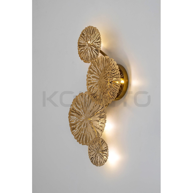 Kinkiet LIRIO 4 złoty dekoracja