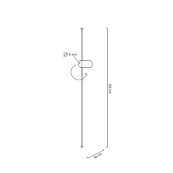 Kinkiet Ombre 100 biały nowoczesny, minimalistyczny led Kinkiet Ombre 100 biały nowoczesny, minimalistyczny led