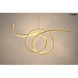 Lampa wisząca kryształowa WAVE 120 złota glamour Lampa wisząca kryształowa WAVE 120 złota glamour