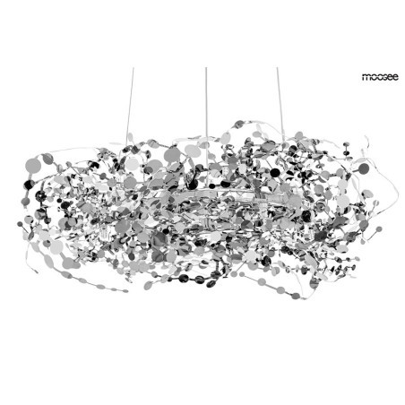 Lampa wisząca glamour MONETE 80 chrom nowoczesna