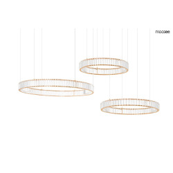 Lampa wisząca glamour potrójna LIBERTY 3A złota