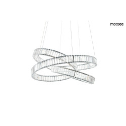 Kryształowa Lampa wisząca WAVE 75 chrom