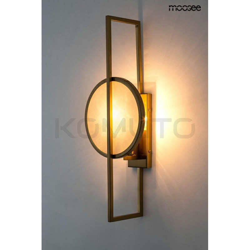 Kinkiet geometryczny Troya złoty  Kinkiet geometryczny Troya złoty