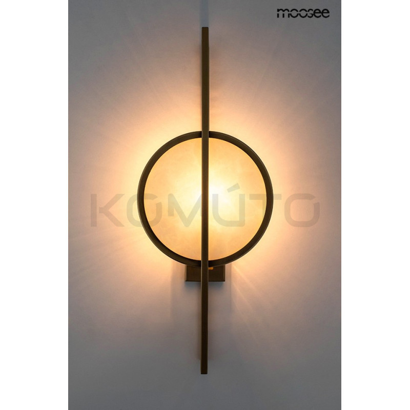 Kinkiet geometryczny Troya złoty  Kinkiet geometryczny Troya złoty