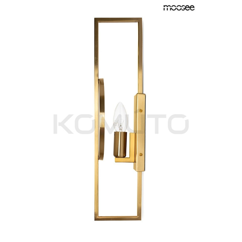 Kinkiet geometryczny Troya złoty  Kinkiet geometryczny Troya złoty