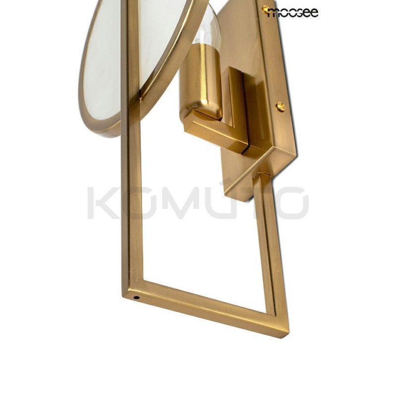 Kinkiet geometryczny Troya złoty  Kinkiet geometryczny Troya złoty