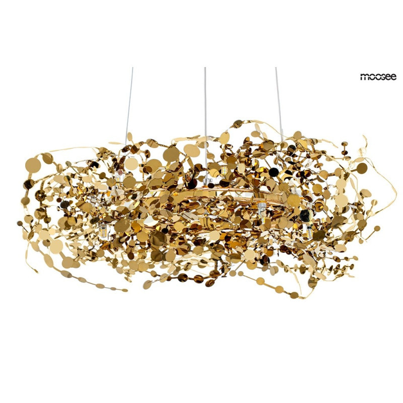 Lampa wisząca MONETE 80 złota nowoczesna