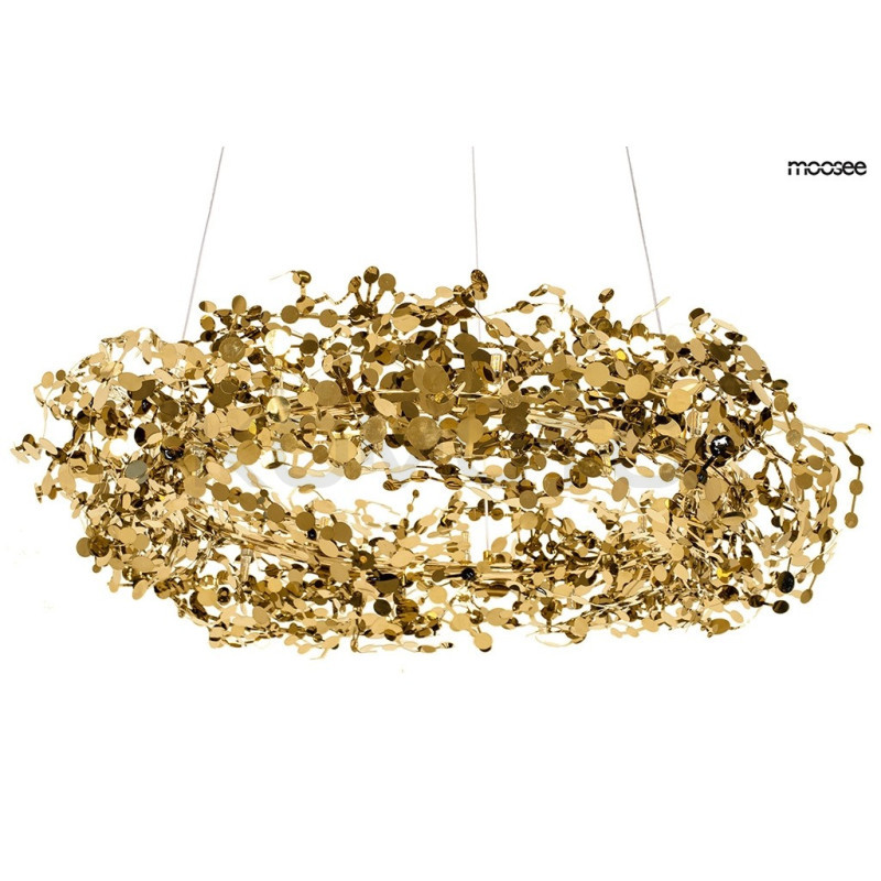 Lampa wisząca MONETE 80 złota nowoczesna