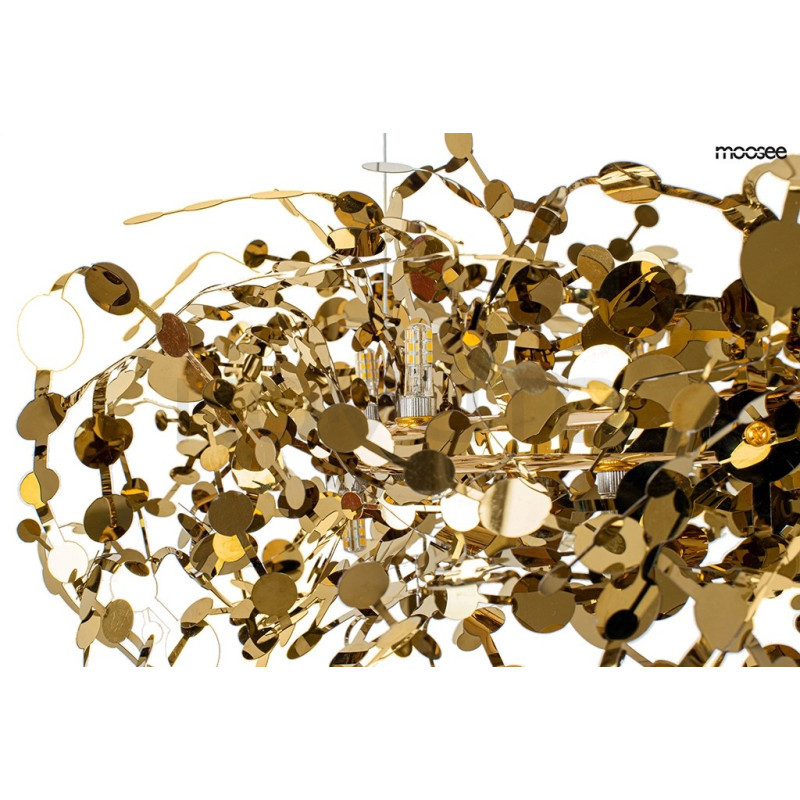 Lampa wisząca MONETE 80 złota nowoczesna