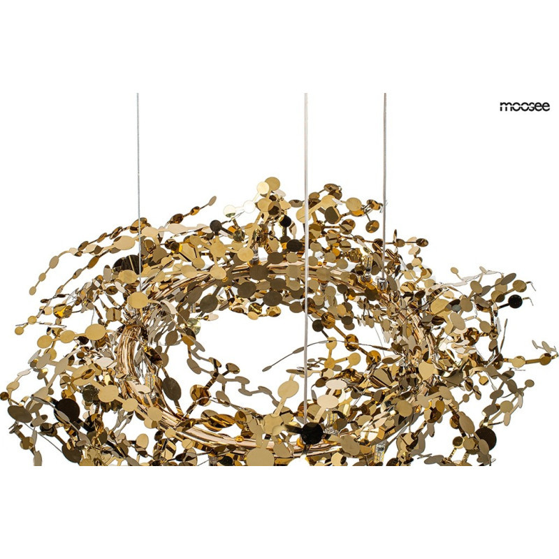Lampa wisząca MONETE 80 złota nowoczesna