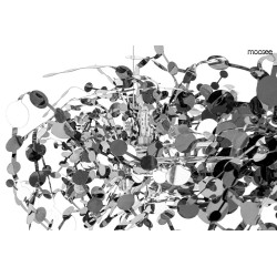 Lampa wisząca glamour MONETE 60 chrom błyszcząca