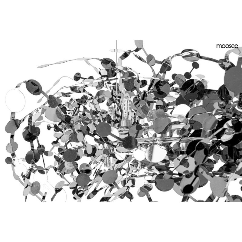 Lampa wisząca glamour MONETE 60 chrom błyszcząca