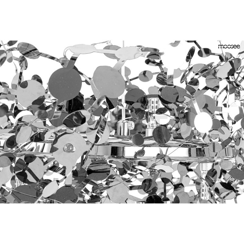 Lampa wisząca glamour MONETE 60 chrom błyszcząca