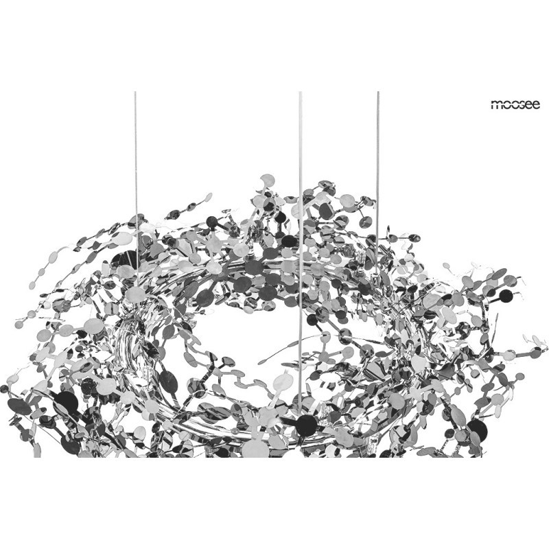 Lampa wisząca glamour MONETE 60 chrom błyszcząca