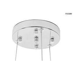 Lampa wisząca glamour MONETE 60 chrom błyszcząca