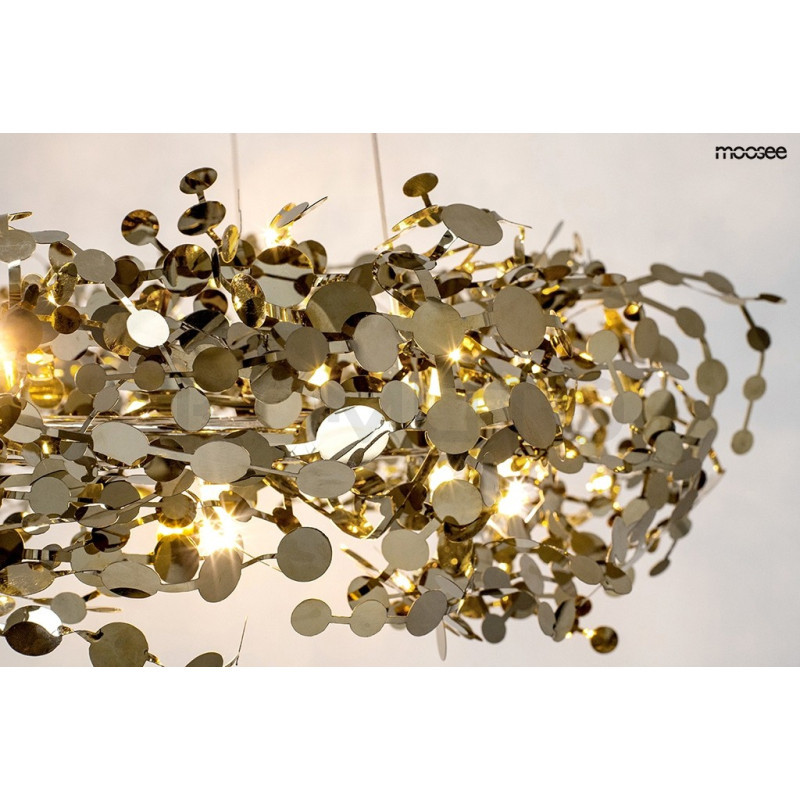 Lampa wisząca glamour MONETE 60 chrom błyszcząca