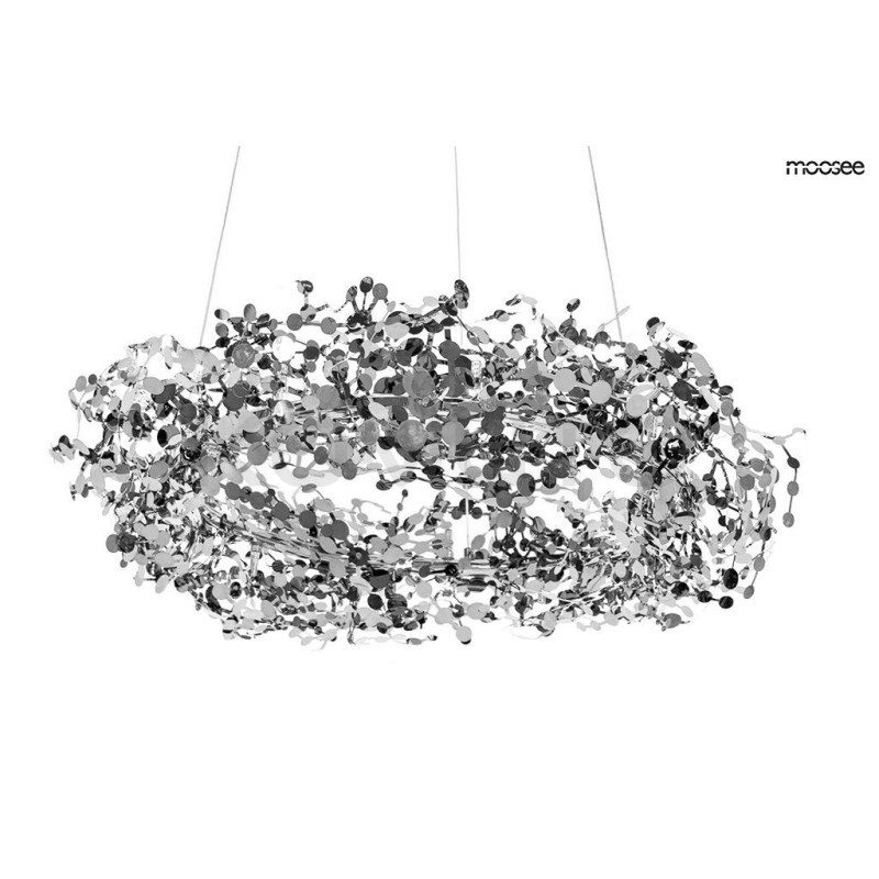 Lampa wisząca glamour MONETE 60 chrom błyszcząca