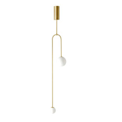 Lampa wisząca glamour LOOP złota