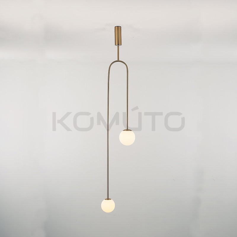 Lampa wisząca glamour LOOP złota nowoczesna asymetryczna Lampa wisząca glamour LOOP złota nowoczesna asymetryczna