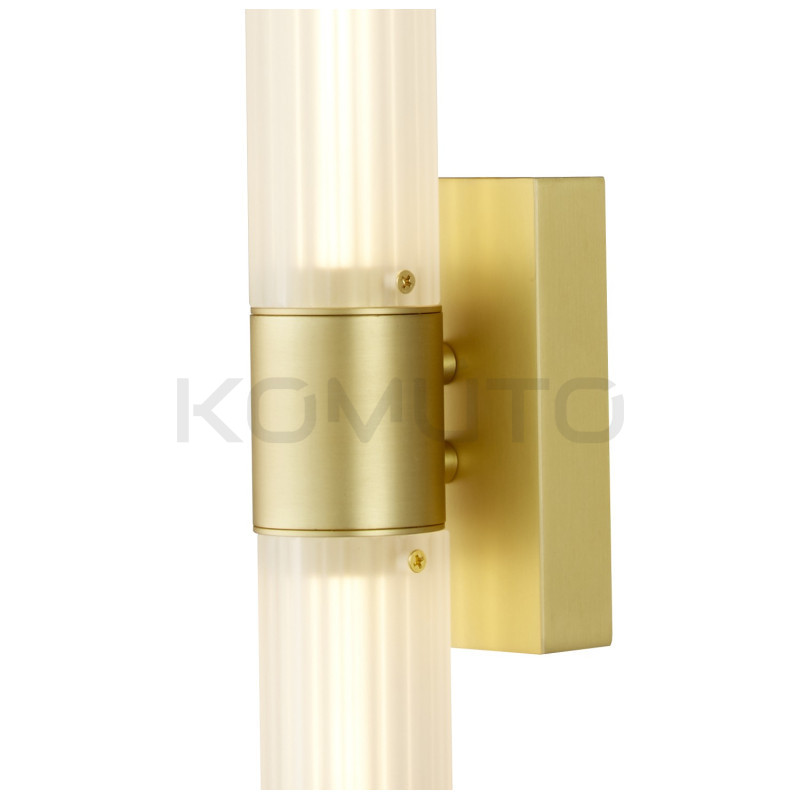 Kinkiet glamour SOLO LED BIAŁO ZŁOTY 60 szklany Kinkiet glamour SOLO LED BIAŁO ZŁOTY 60 szklany