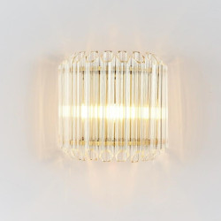 Kinkiet glamour PALACE złoty z kryształkami szklanymi  Kinkiet glamour PALACE złoty z kryształkami szklanymi