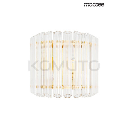 Kinkiet glamour PALACE złoty z kryształkami szklanymi