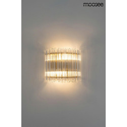 Kinkiet glamour PALACE złoty z kryształkami szklanymi  Kinkiet glamour PALACE złoty z kryształkami szklanymi