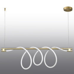 LAMPA WISZĄCA pozioma FANTASIA LONG LED ZŁOTA 120