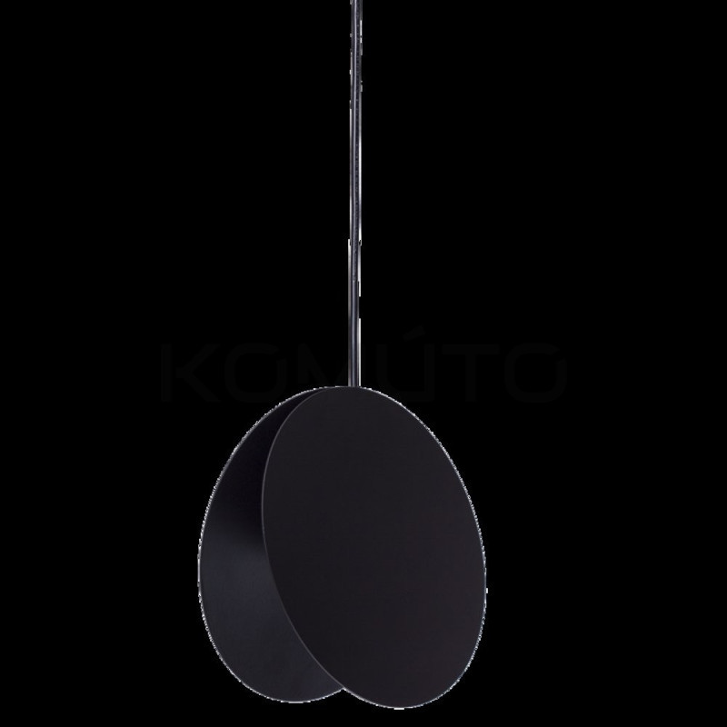 Lampa wisząca geometryczna PILLS S 23 czarna lub biała forma koła Lampa wisząca geometryczna PILLS S 23 czarna lub biała forma koła