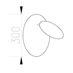 Kinkiet geometryczny PILLS biały z regulacją światła Kinkiet geometryczny PILLS biały z regulacją światła