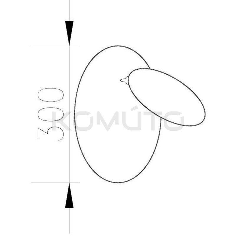 Kinkiet geometryczny PILLS biały z regulacją światła Kinkiet geometryczny PILLS biały z regulacją światła