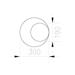 Kinkiet geometryczny PILLS biały z regulacją światła Kinkiet geometryczny PILLS biały z regulacją światła