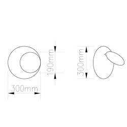 Kinkiet geometryczny PILLS biały z regulacją światła Kinkiet geometryczny PILLS biały z regulacją światła