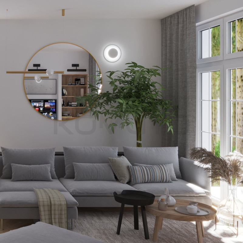 Kinkiet geometryczny PILLS biały z regulacją światła Kinkiet geometryczny PILLS biały z regulacją światła