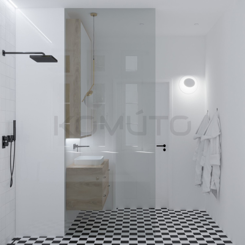 Kinkiet geometryczny PILLS biały z regulacją światła Kinkiet geometryczny PILLS biały z regulacją światła