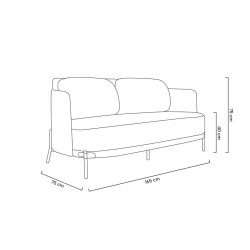 Sofa Art Deco Glamour pepitka biało czarna VENICE 3 osobowa Sofa Art Deco Glamour pepitka biało czarna VENICE 3 osobowa