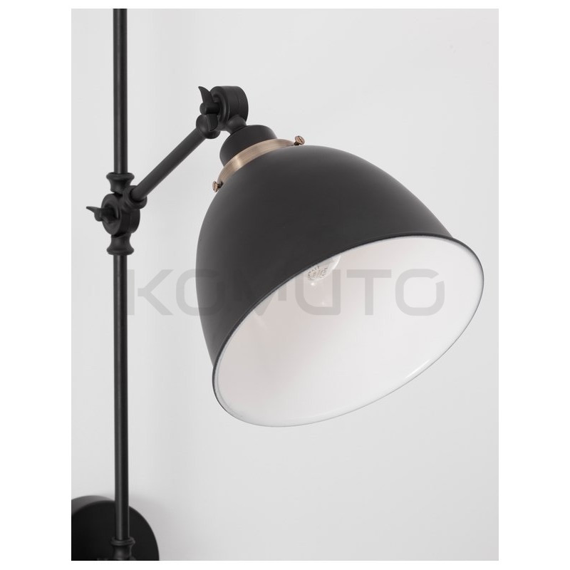 Kinkiet Loftowy regulowany Factory czarny industrialny Kinkiet Loftowy regulowany Factory czarny industrialny