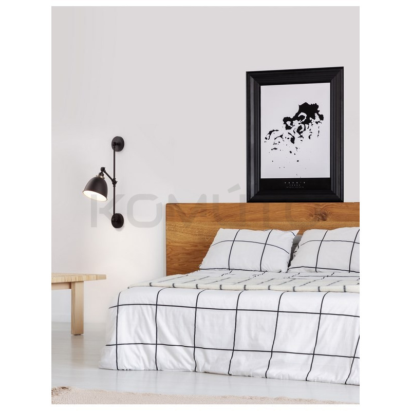 Kinkiet Loftowy regulowany Factory czarny industrialny Kinkiet Loftowy regulowany Factory czarny industrialny